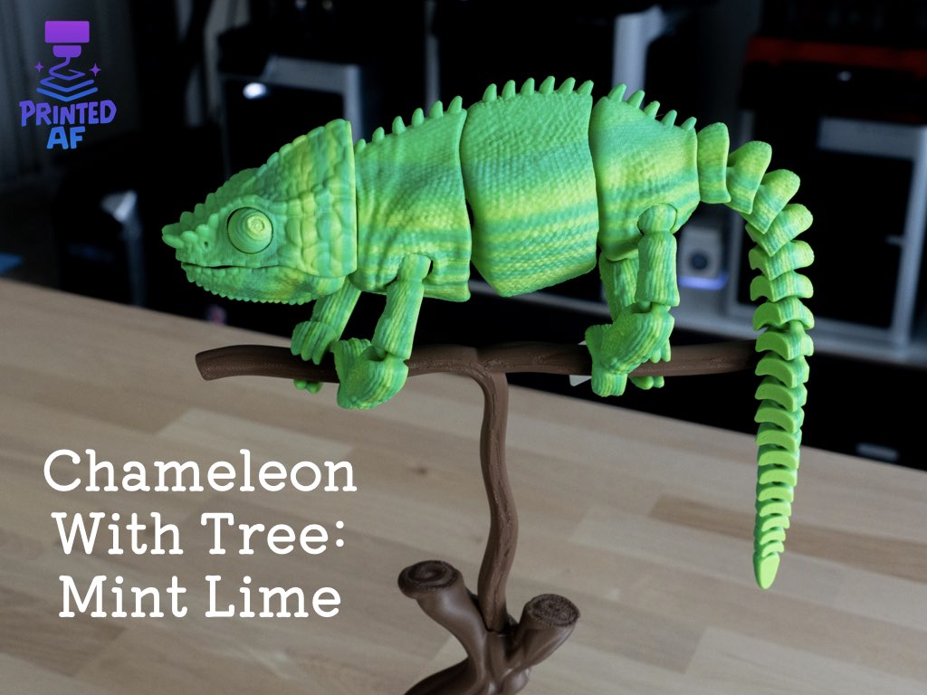 Chameleon With Tree