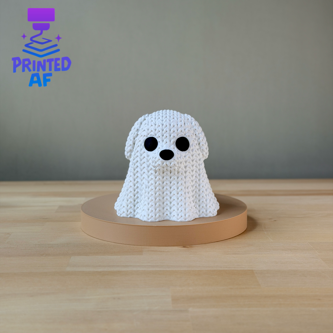 Knitted Ghost Dog
