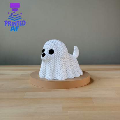 Knitted Ghost Dog