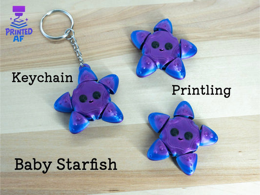 Baby Starfish Keychain