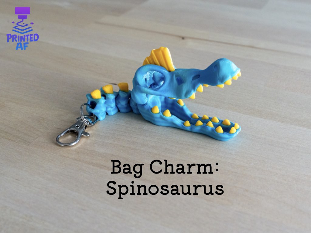 Spinosaurus Bag Charm