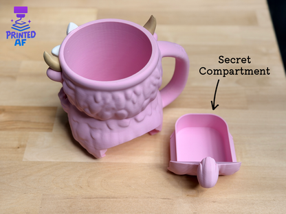 Highland Cow (Pink): Ice Cream Pint Holder