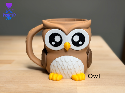 Owl: Ice Cream Pint Holder