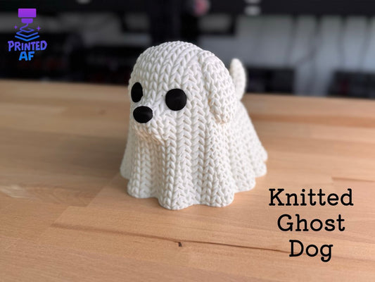 Knitted Ghost Dog