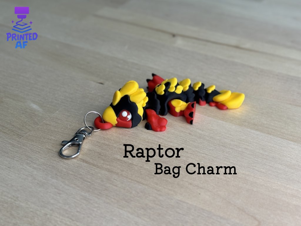 Raptor Bag Charm