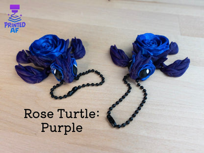 Rose Turtle Bag Charm