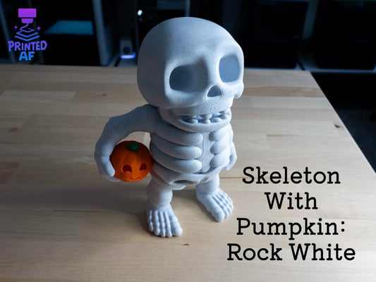 Skeleton With Pumpkin