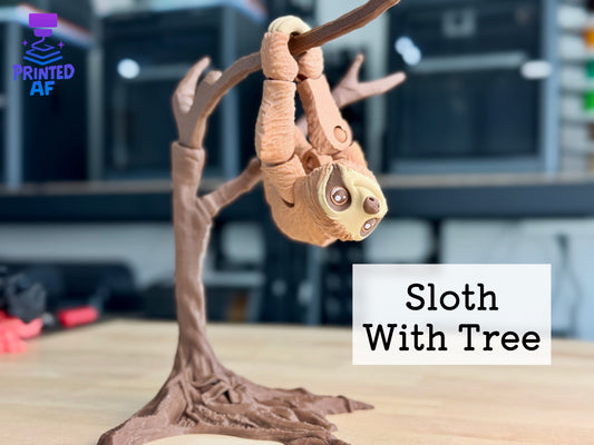 Sloth with Tree