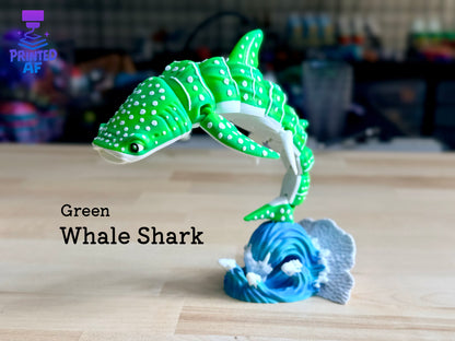 Whale Shark with Waves